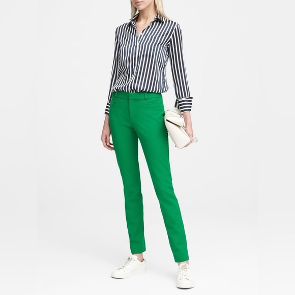 Banana Republic Green Sloan Pant, size 4 - Picture 1 of 11